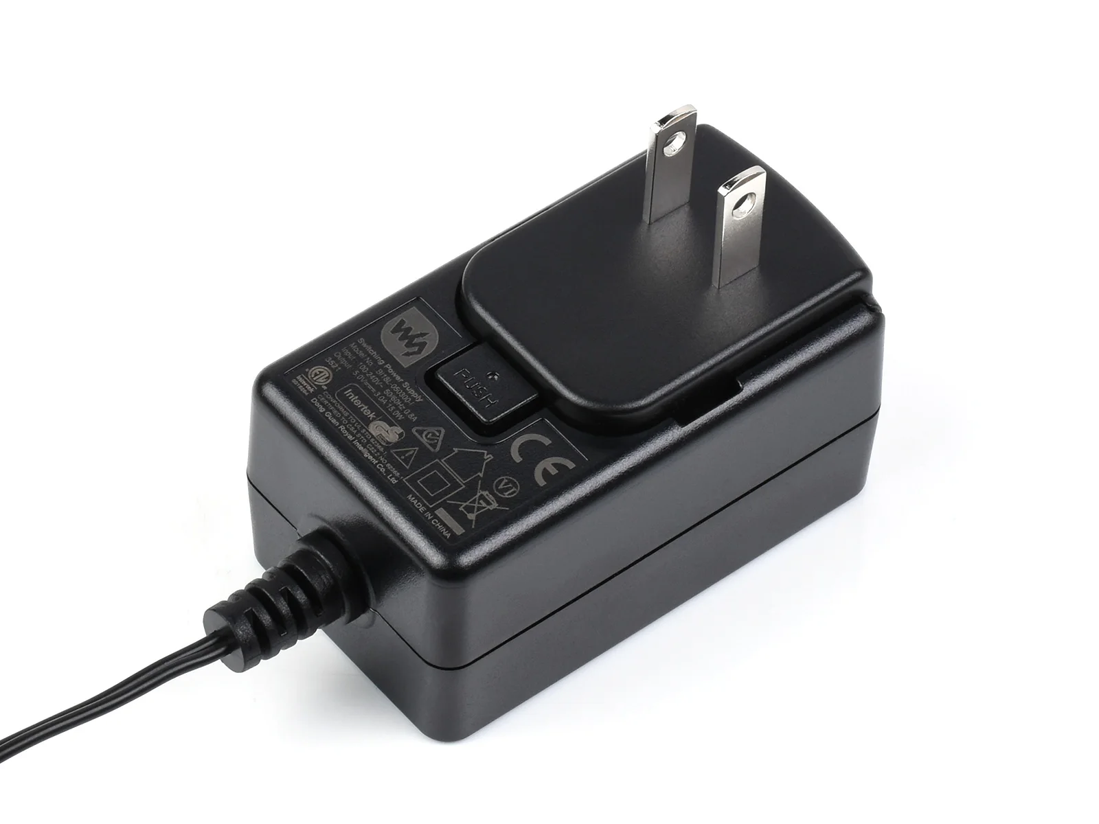 

Waveshare Power Supply, Power Adapter, 5V/3A, micro USB Output Connector