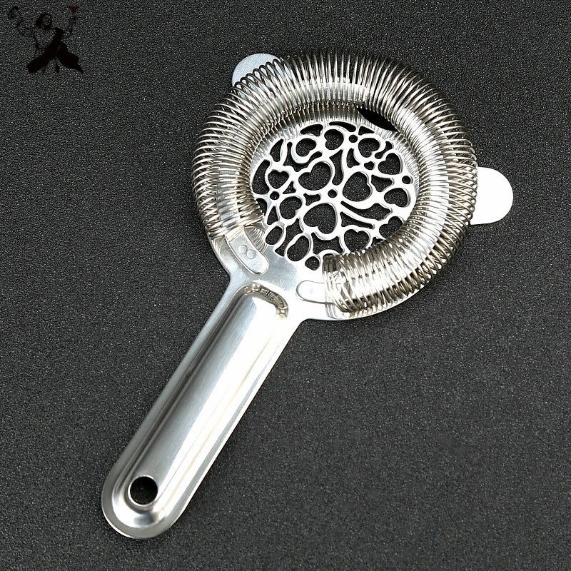 

Heart type Strainer 304 Stainless Steel Bar Cocktail Strainer For Cocktail Drink Bartender kit Bar Tools