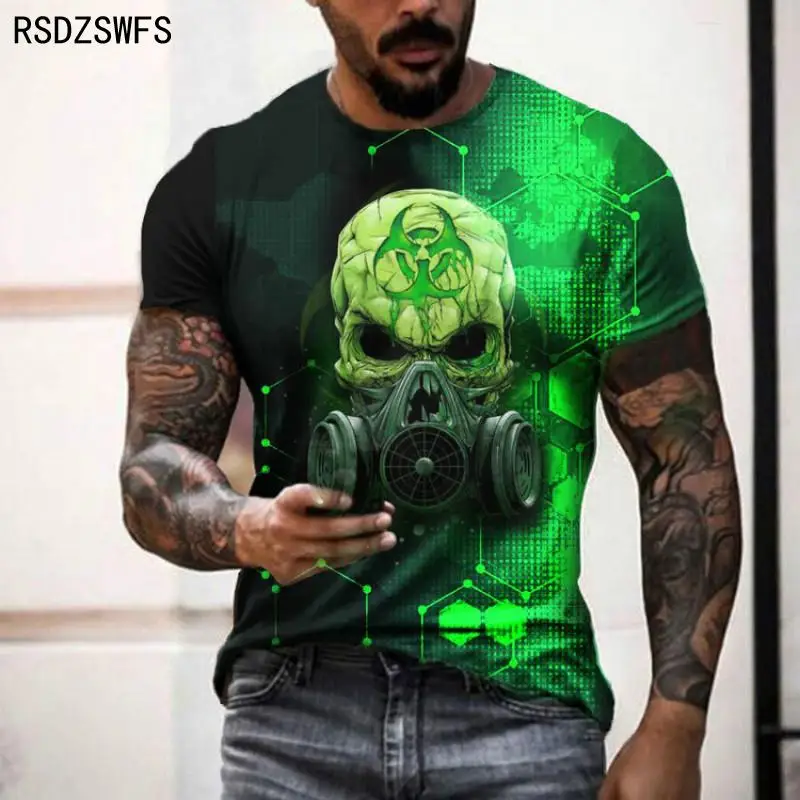 Sommer männer Rundhals 3D Druck Pflaume Schädel Übergroßen T-shirt Osmanthus Muster Design Kurzarm Lose Street Fashion Shirt