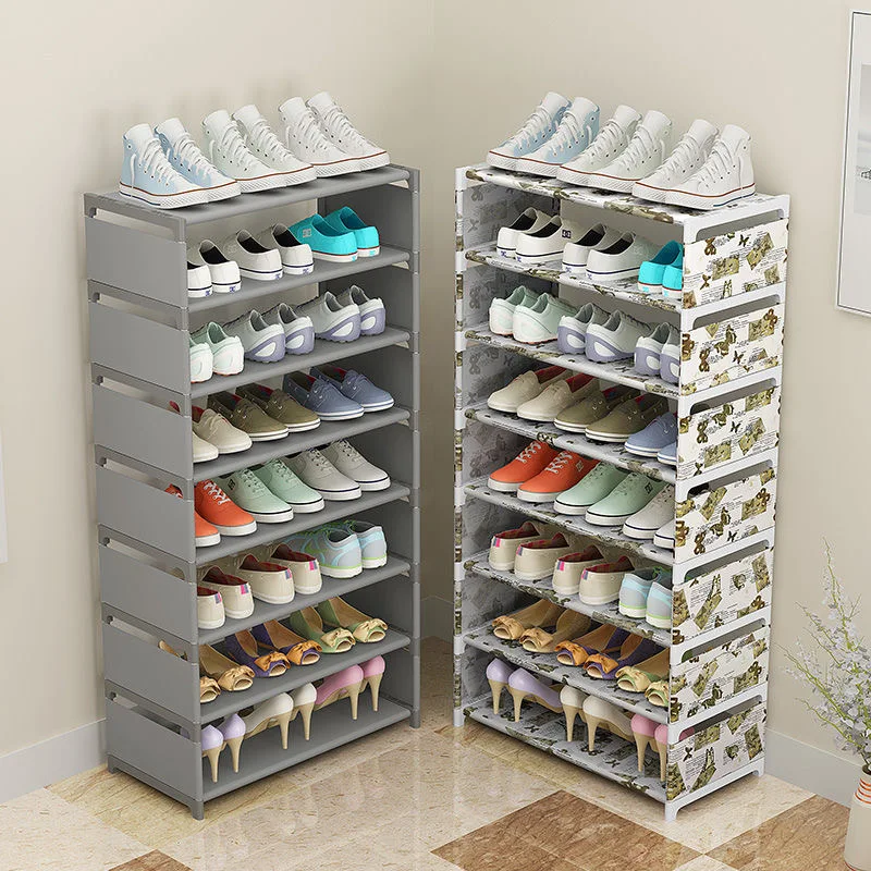 Amazing Shoe Cabinets Nonwoven Steel Tube Assemble Shoe Rack Reinforced Shoe Organizer Space Saving Home Furniture Shoes Rack