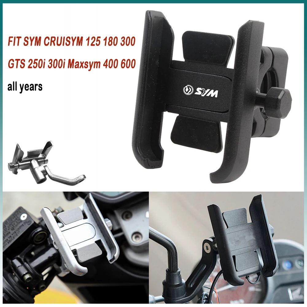 For SYM CRUISYM 125 180 300 GTS 250i 300i Maxsym 400 600 Handlebar Mobile Phone Holder GPS stand bracket Motorcycle accessories