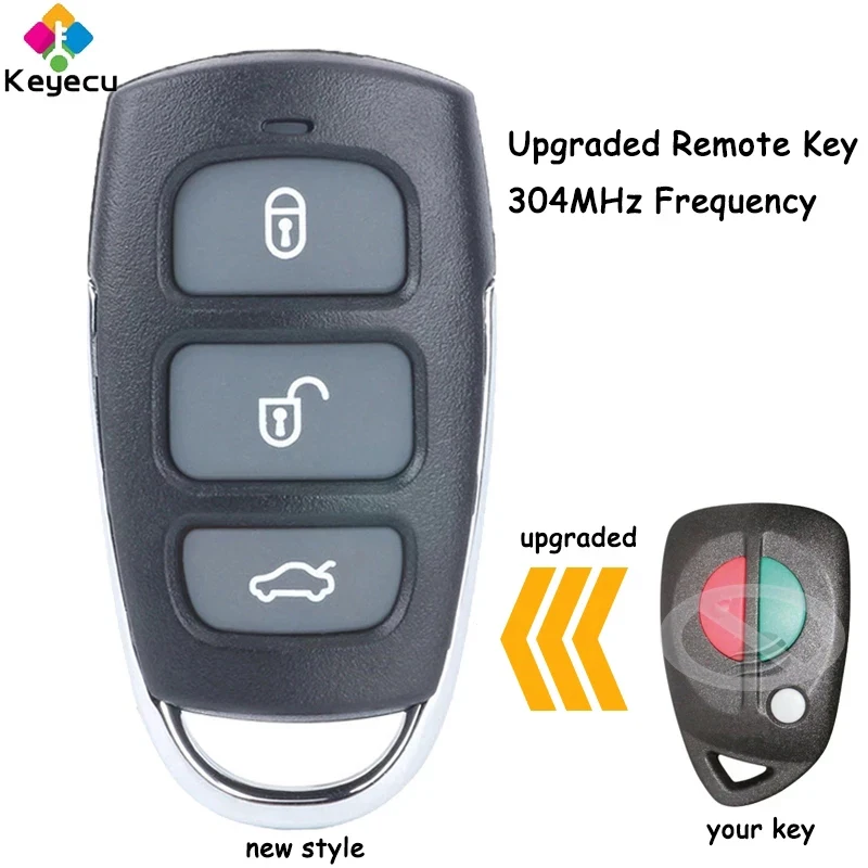 KEYECU Upgraded Remote Control Car Key With 3 Buttons 304 MHz for Mitsubishi Magna Verada 1999 2000 2001 2002 2003 Australia