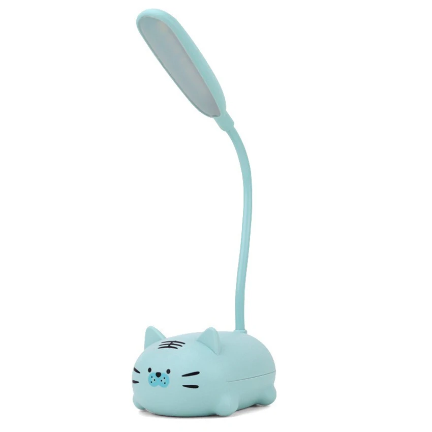 Cartoon Animal Design LED Desk Lamp Button Switch USB Charging Bedside Table Lamp Living Room Badroom Decoration for Children