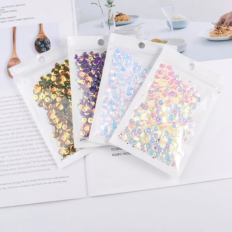 High Quality 6mm Cup Sequin For Craft 3D Brilliant Round Loose Sequins Paillettes DIY Sewing Wedding Dress Accessories