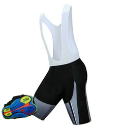 Men's Summer Bicycle Pants 2021 New Design Cycling Bib-shorts With Gel 20D Cushion Breathable Anti UV Mountain Bike MTB Clothing