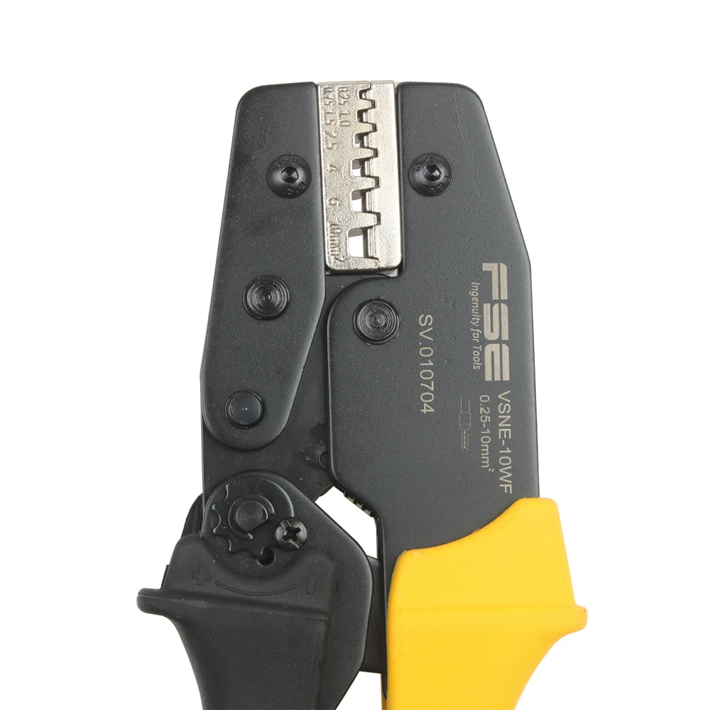 VSNE-10WF crimping pliers 0.25-10mm2 23-7AWG for ferrules tube terminals 270mm lengthen labor saving brand tools