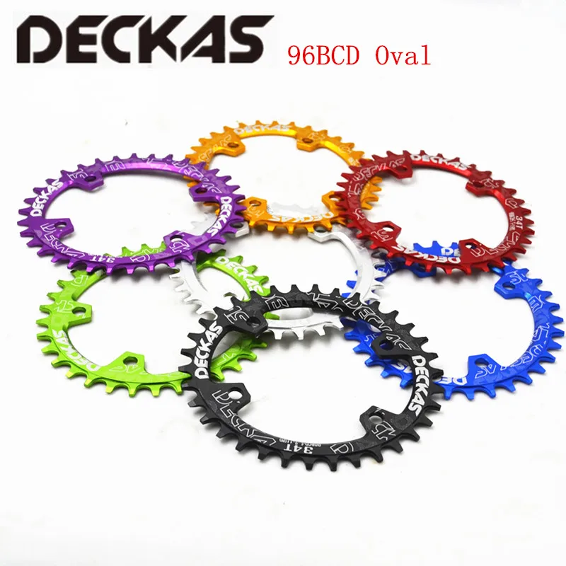 Deckas Oval 96BCD Chainring MTB Mountain 96BCDS Bike Bicycle 32T 34T 36T 38T Crown Tooth Plate Parts For M7000 M8000 M4100 M5100