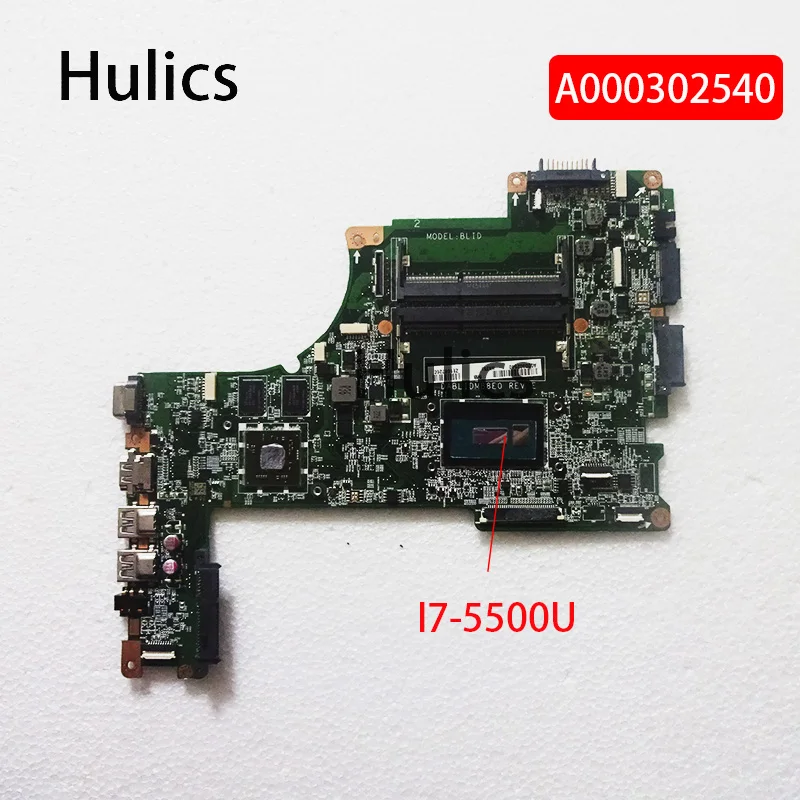 

Материнская плата Hulics для ноутбука Toshiba Satellite L50 L50-B L50T с SR23W I7-5500U A000302540 DABLIDMB8E0, материнская плата