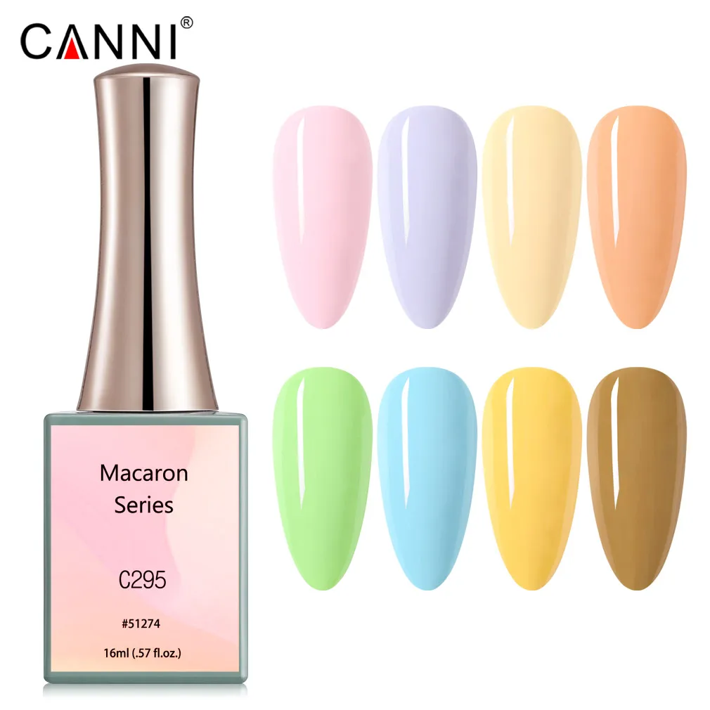 16Ml เจลเล็บ CANNI Neon Camouflage สี Venalisa Supply เต็มรูปแบบเพชร No Wipe Top Coat เล็บเจล