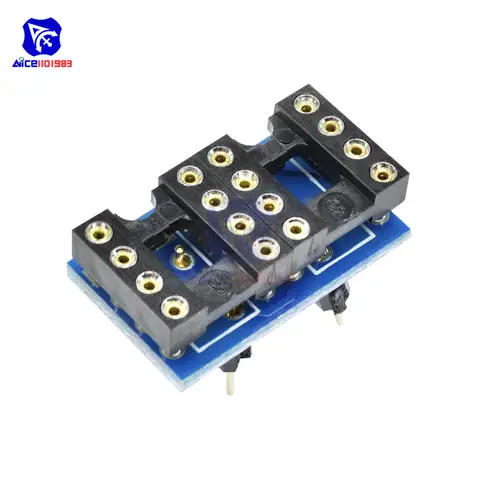 Diymore DIP8-DIP8 변환기 어댑터 앰프 IC 용 핀 소켓이있는 모노 모듈 NE5532 OPA2132 OPA627 TL072 P07
