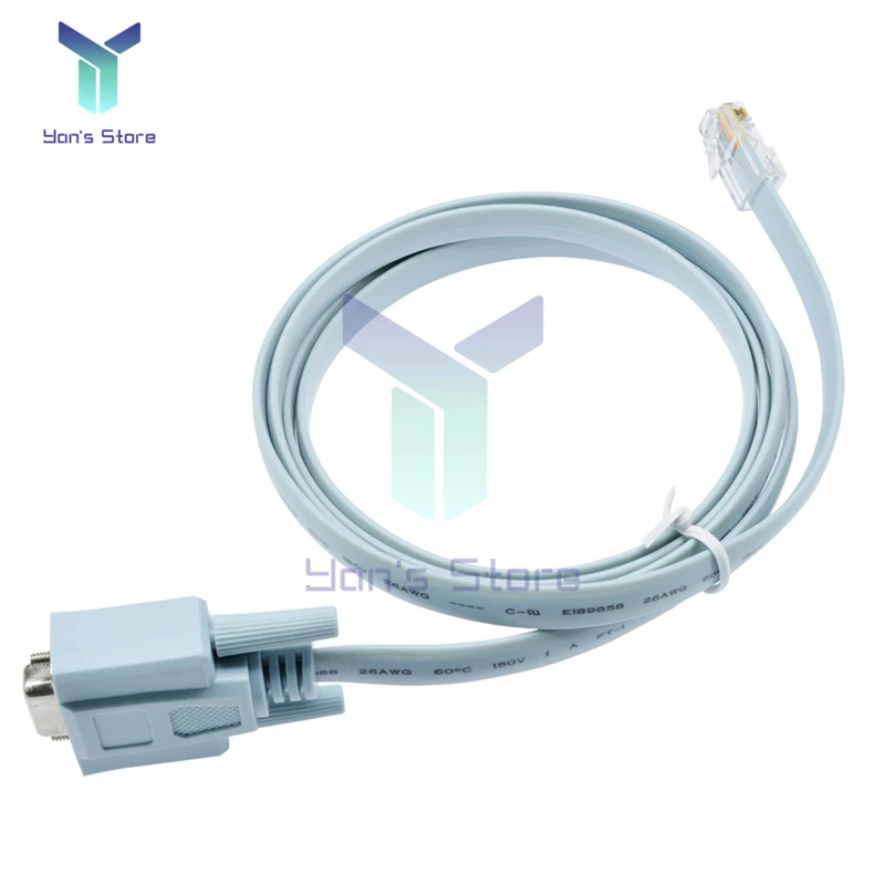 1.5M Nữ Mạng Cáp Cisco Tay Cầm RJ45 Để Rs232 DB9 COM Cổng Nối Tiếp
