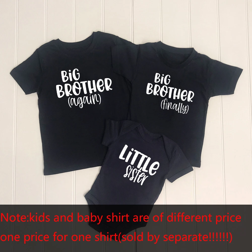 Pregnancy Announcement Shirt for Kids Baby Reveal Ideas Family Baby Announcement Siblings Matching Hospital Outfit Siblings