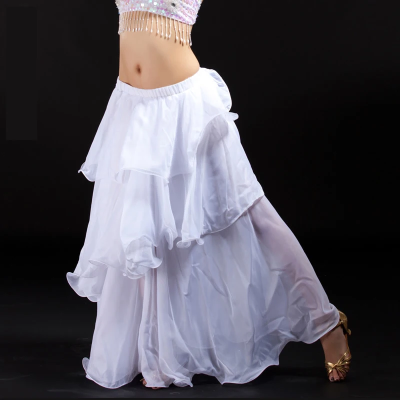 Belly Dance Costume Skirt For Women Oriental Dance Belly Dance Beautiful Long Skirt Chiffon Swing Perforamnce Stage Clothing Hot