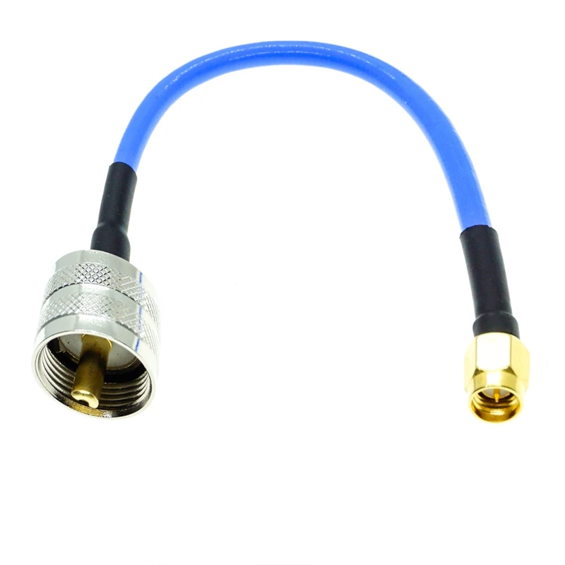 SMA Male to UHF male PL259 connector RG402 RG-402 Semi Flexible Coaxial Cable  0.141