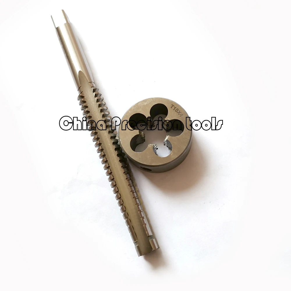 

2PCS HSS Right hand Trapezoidal thread tap and Die set Tr8 Tr10 Tr12 Tr14 Tr16 Tr18 Tr20 Metric screw taps dies sets T10 T12 T14