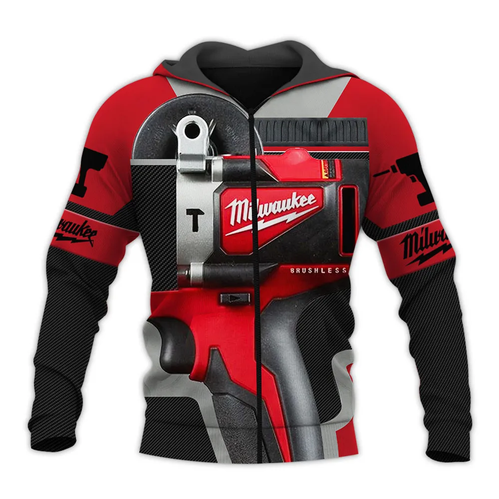 New Fashion Hoodie Beautiful Power Tools 3D All Over Printed Sweatshirt Unisex Casual Zip Hoodies MZ610