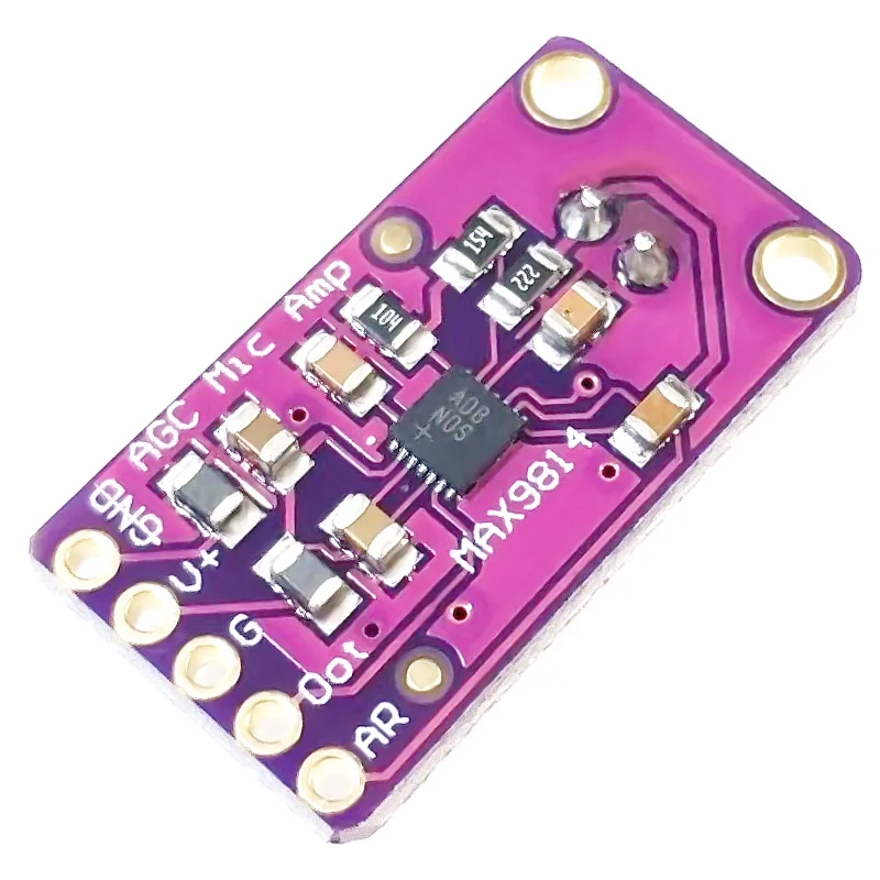 MAX9814 ميكروفون AGC مكبر للصوت لوحة تركيبية التحكم التلقائي في الكسب لـ Arduino هجوم قابل للبرمجة ونسبة الإصدار منخفضة THD