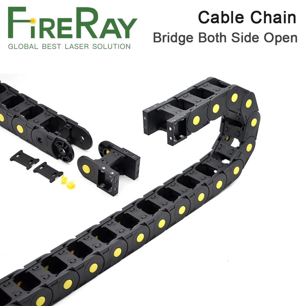 

FireRay 1meter Cable Chain Bridge Type Both Side Opening 20x50 20x77 25x38 25x60 25x75 25x100mm Plastic Towline Transmission