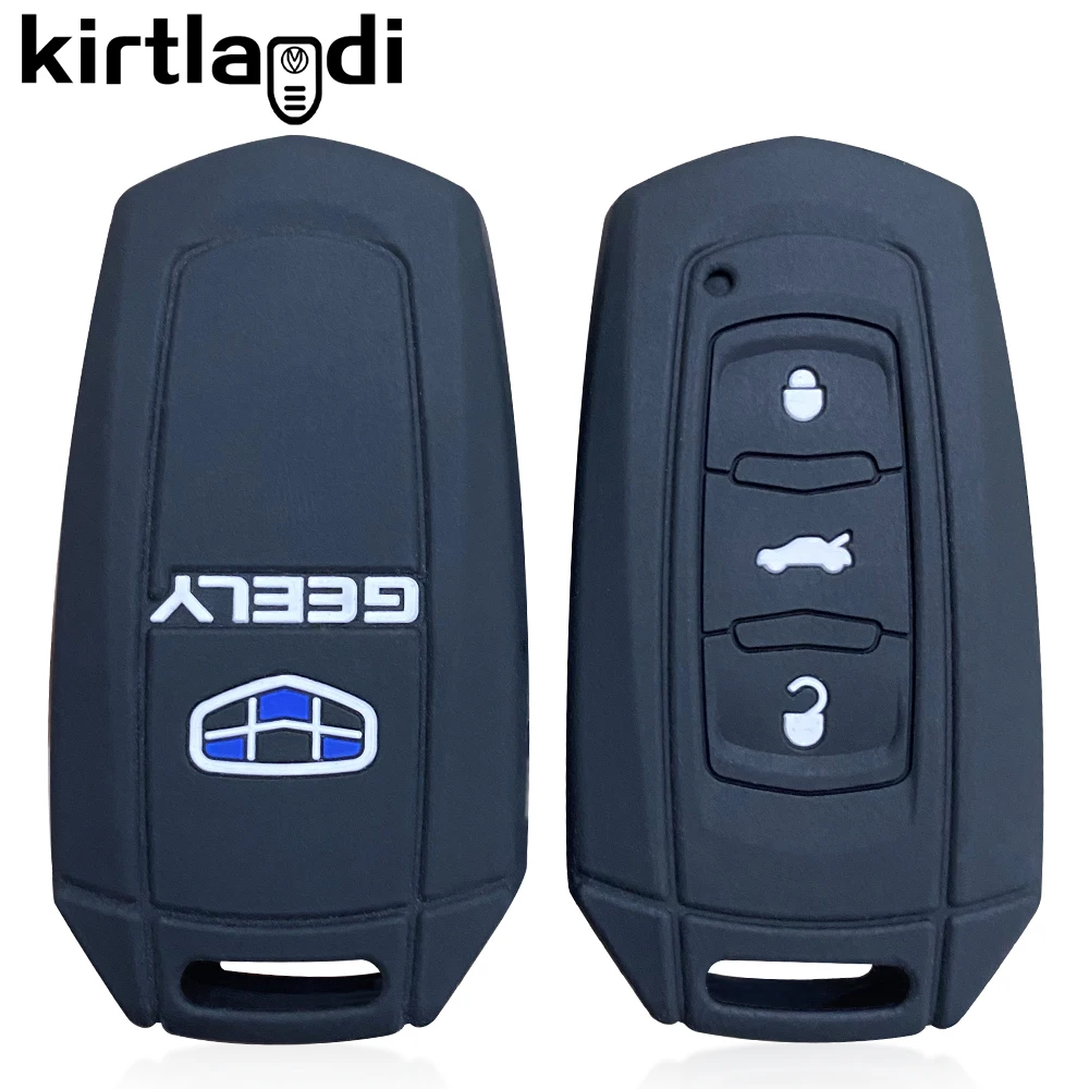 Silicone Car Key Case Cover Remote Shell Holder For Geely Atlas Emgrand X7 EC7 NL3 EX7 GX7 EC715 RV EC718 GT GE SC6 GC9 Emgrand7