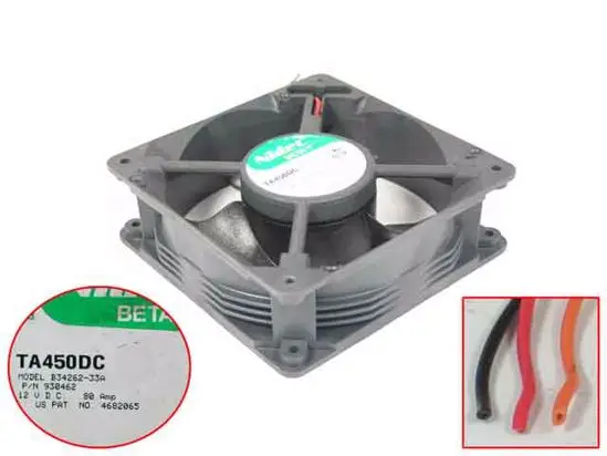 

Nidec B34262-33A DC 12V 0.8A 120x120x38mm 3-Wire Server Cooling Fan