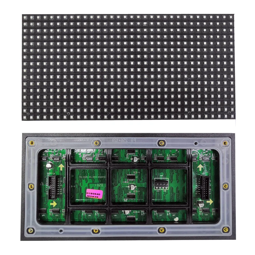 LED Display Panel Outdoor P8 SMD RGB Full Color HUB75 256*128Mm 32*16Pixel Tinggi Kecerahan matrix LED Modul