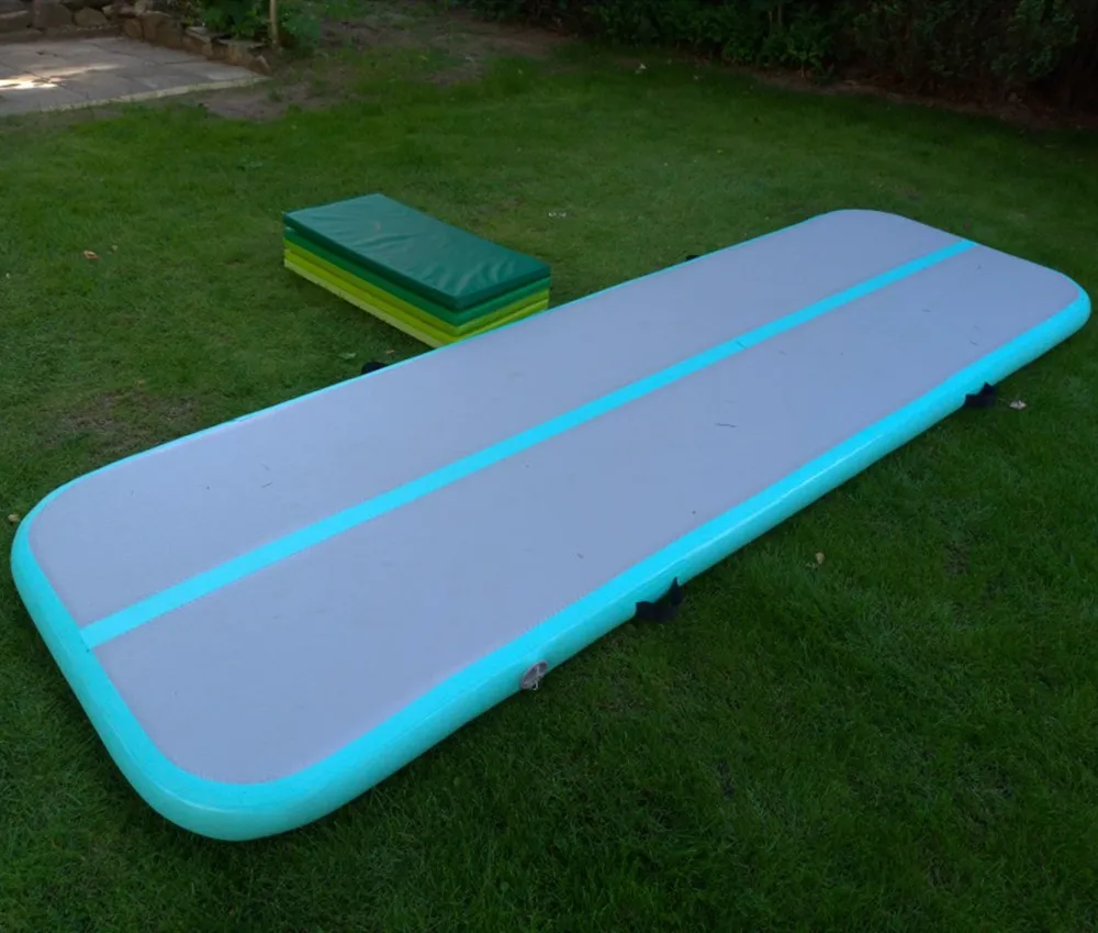 จัดส่งฟรี 5x2 m Inflatable Air Track, เสื่อยิม Tumble Track Inflatable Airtrack สําหรับเด็ก Home Edition