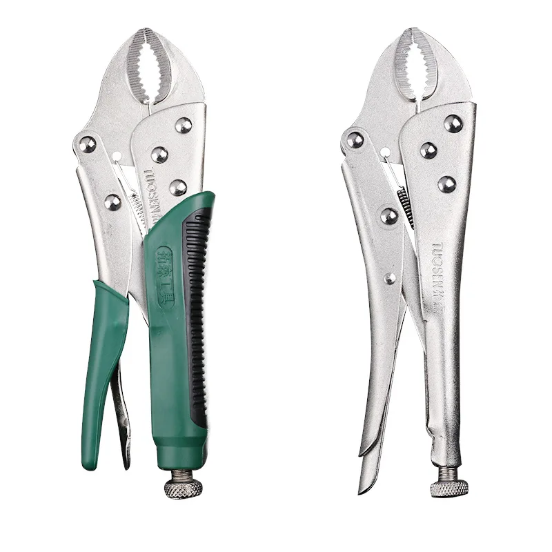 

10 Inch Locking Pliers Round-mouth Forceps Adjustable Jaw Pliers Vice Grips Forceps Woodworking Clips Hand Tool Welding Plier