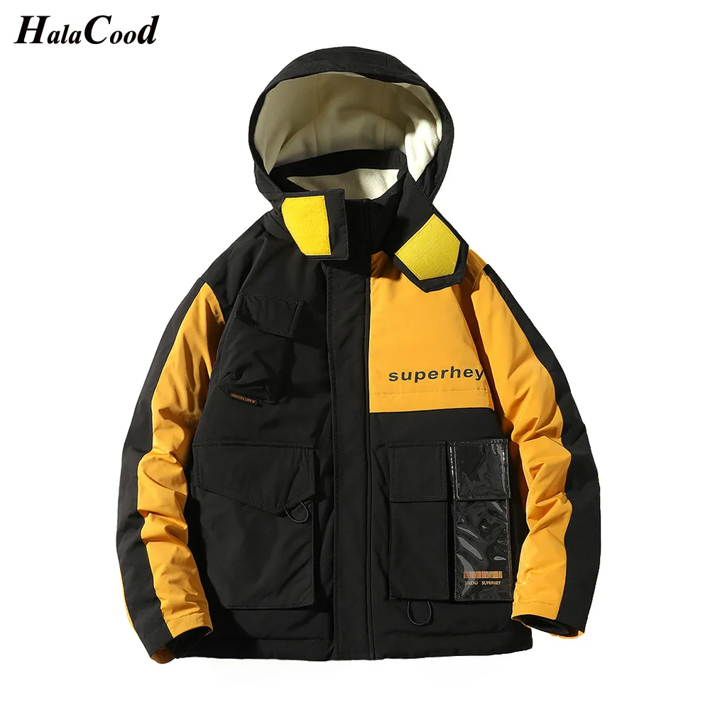 

HALACOOD Brand Hot Sell New Fashion Plus Size XL Male Coat Men's Winter Down Jacket Windproof Warm Coat Men Hooded Down Coat Men