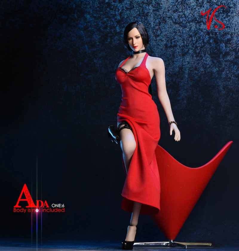 1/6 Scale Sexy Ada Wong Dress Split Skirt Clothing Accessories for 12