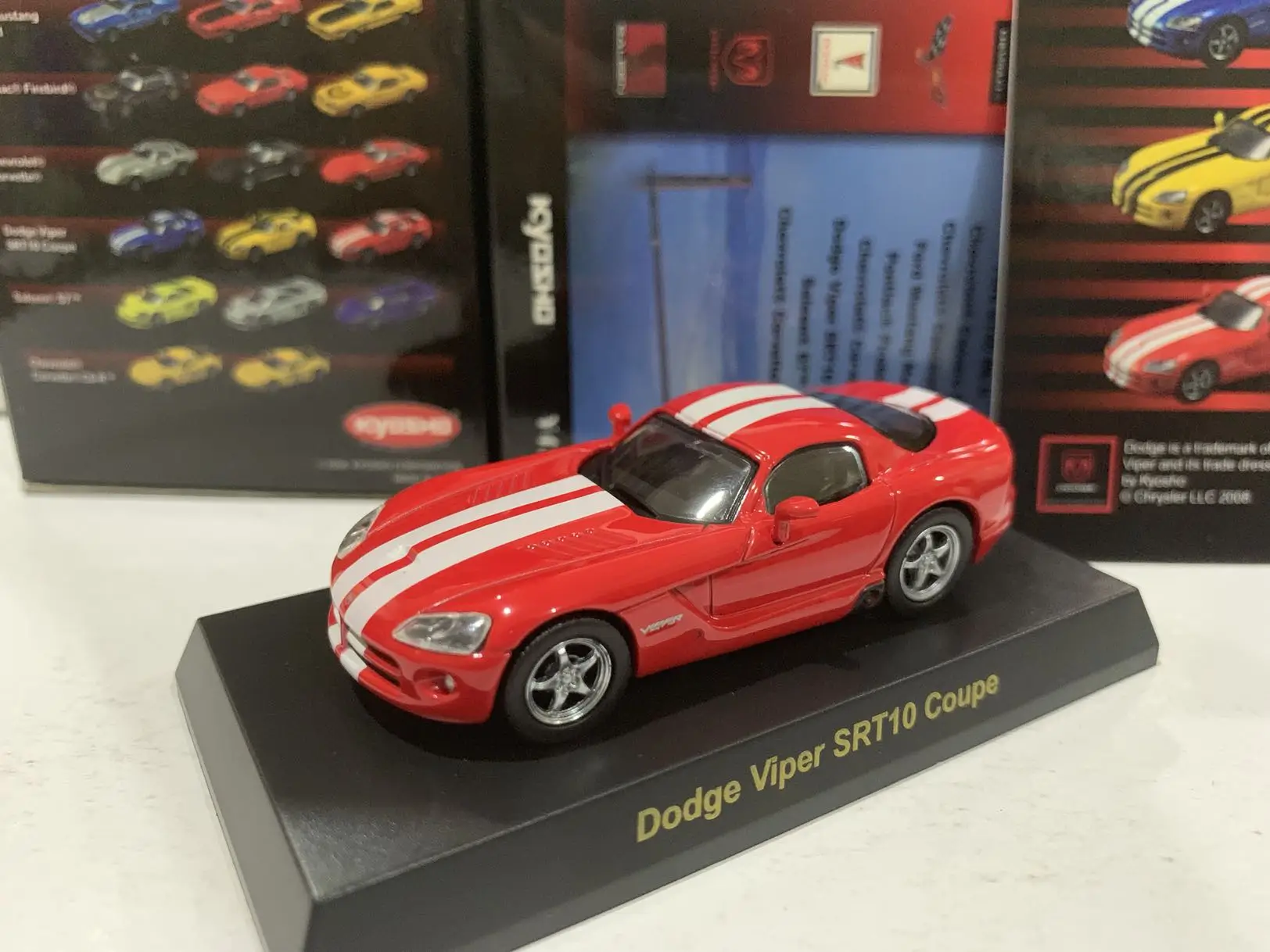 1/64 KYOSHO Dodge Viper SRT10 Coupe LM F1 RACING Collection of die-cast alloy car decoration model toys