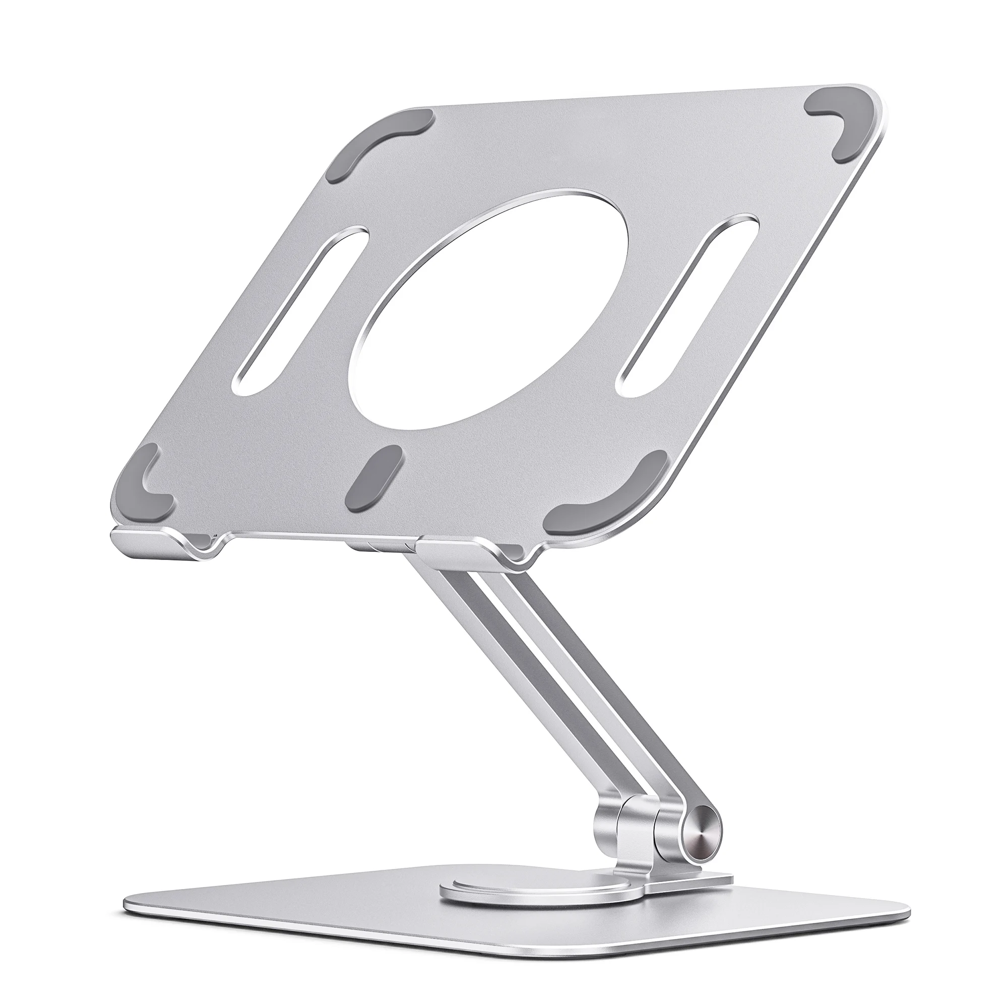 Tablet Stand Desk Riser 360 Rotation Multi-Angle/Height Adjustable Foldable Holder Dock For 5-13.9 Inch Phone iPad Xiaomi