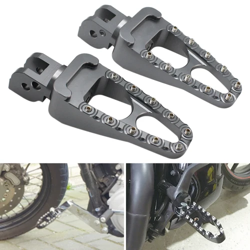 1 par de apoyapiés CNC para motocicleta, pedales, reposapiés de aluminio para Ducati SCRAMBLER 400 800 1100 2015-2020