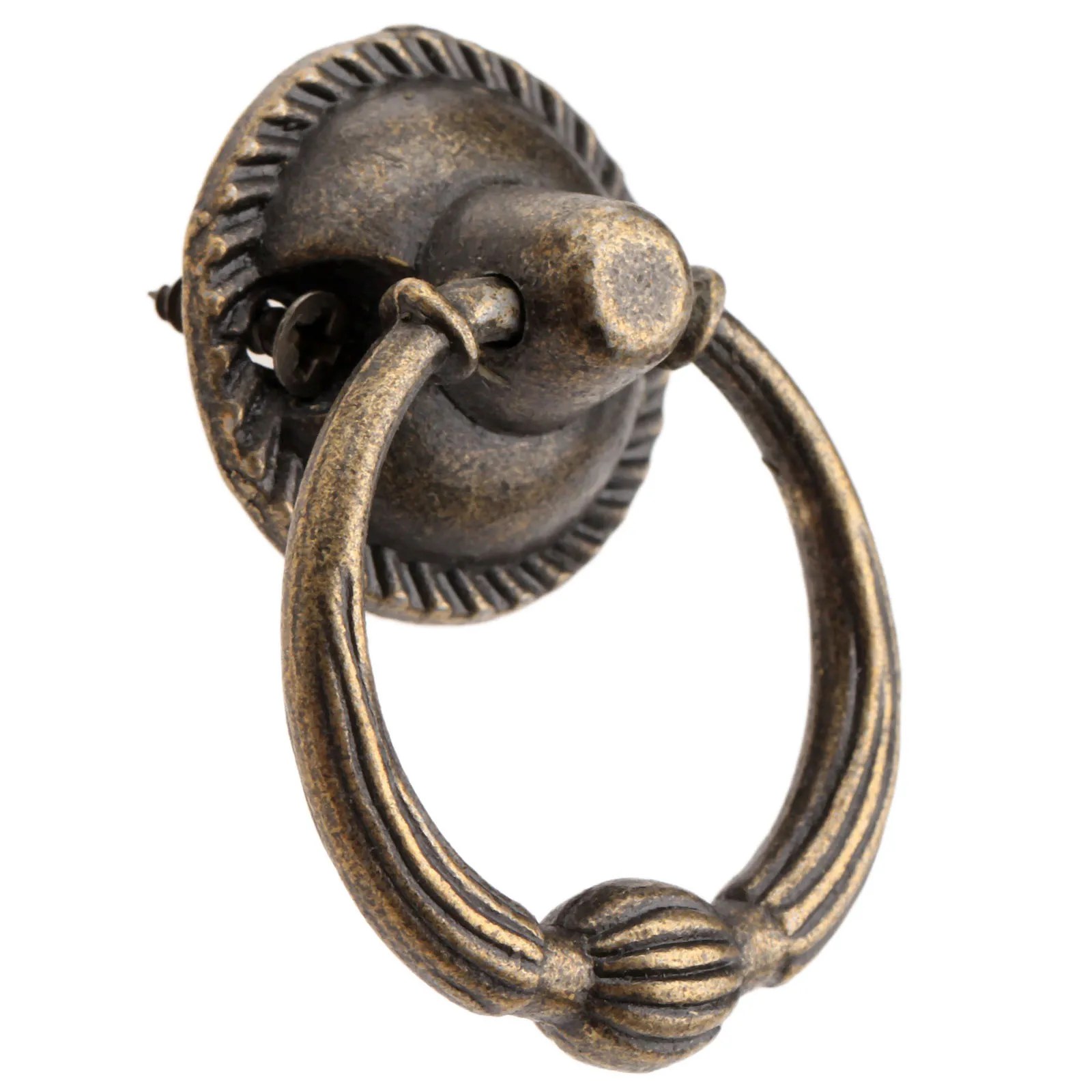 1PC 37*27mm Antique Bronze Jewelry Box Handles Mini Drawer Cabinet Pulls Vintage Desk Door Knobs