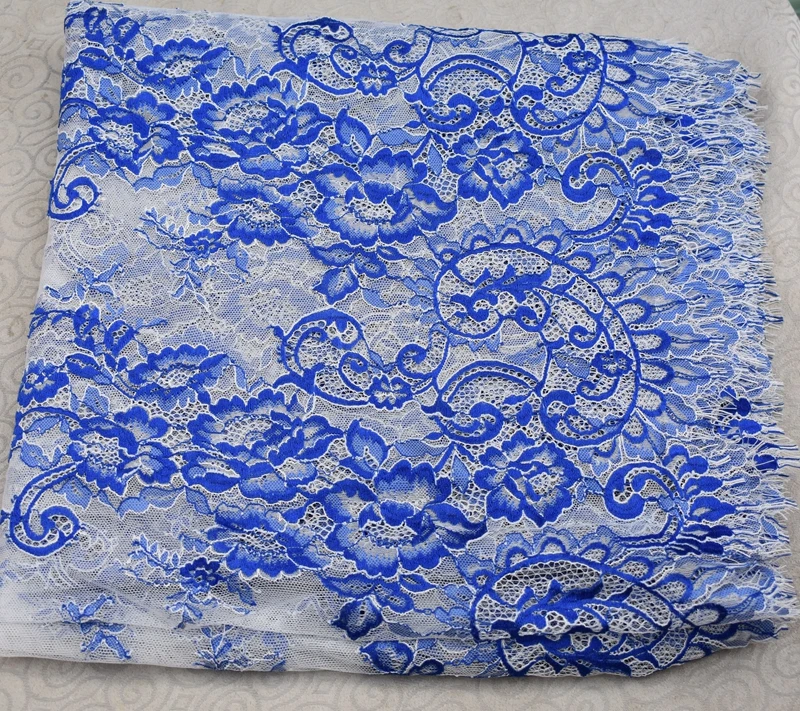 High quality beautiful export embossing eyelashes lace lace cloth clothing dress fabric home decoration