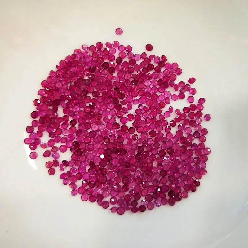 100% Natural Ruby Loose Gemstone 1 PC For  Silver and Gold Mounting Diy Women Ring Fine Jewelry Accessories Party Gift Wholesale