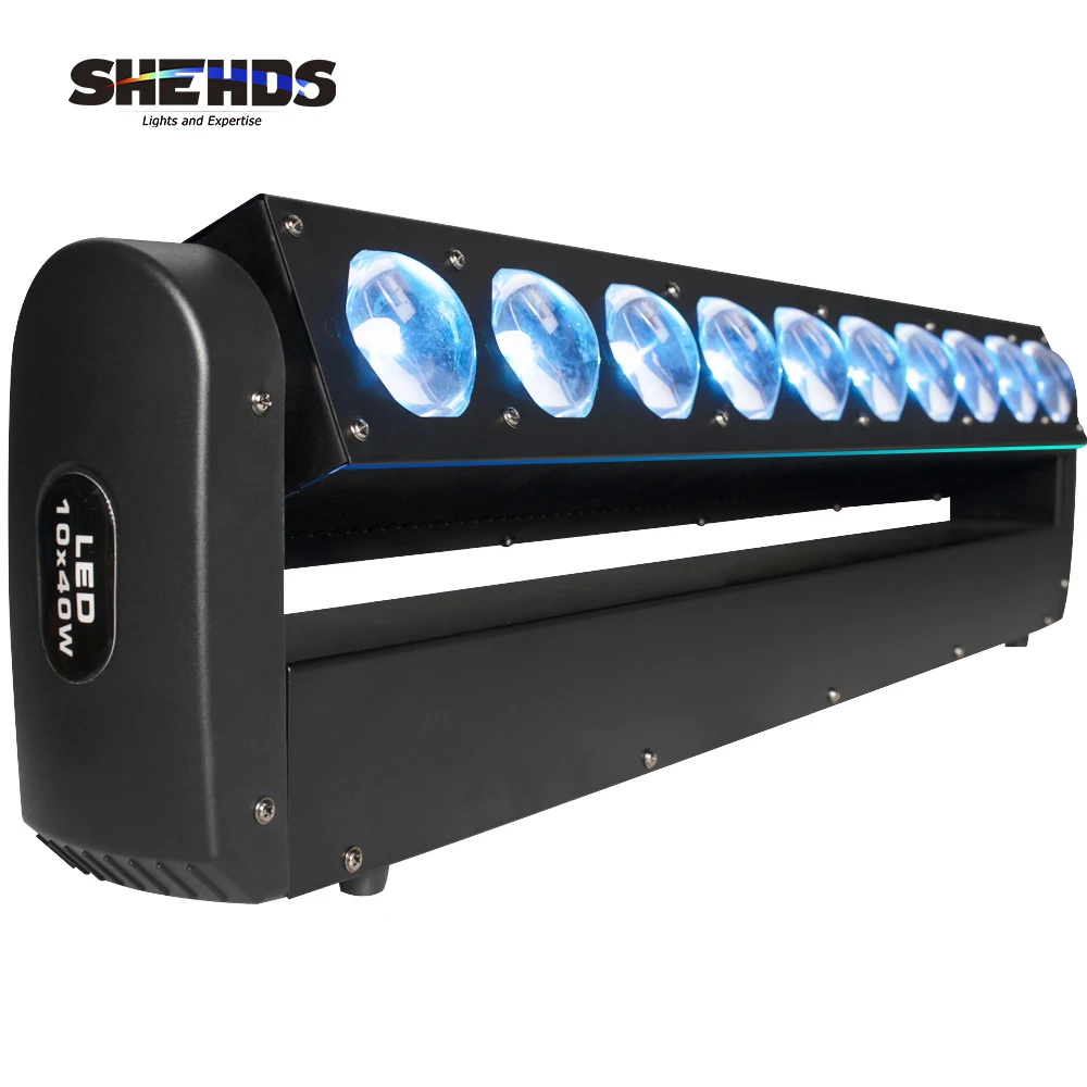 Imagem -02 - Led 10x40w Rgbw 4in1 Feixe Movendo a Cabeça Luz Lavagem de Parede dj Discoteca Palco Mostrar Festa Bar Dança Piso Efeito Iluminação Equipmen Peças