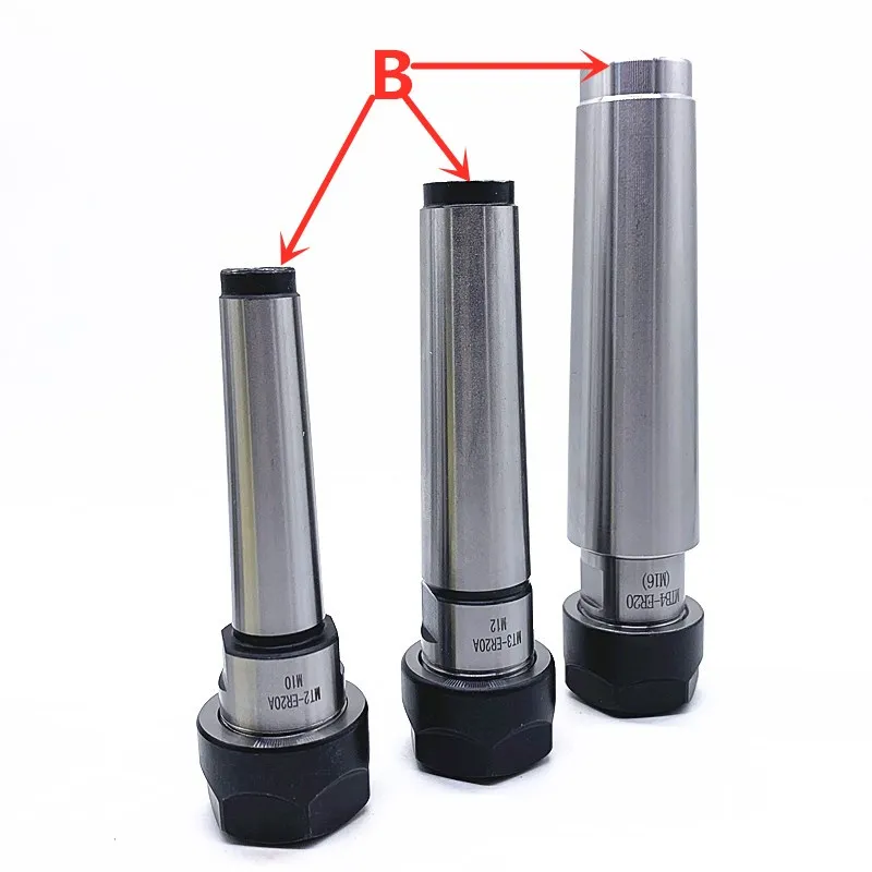 MT2 3 4เครื่องมือดึงด้านหลังหางแบน Center เครื่องมือผู้ถือ Er Collet Chuck MTA2 MTB2 MTA3 MTB3 MTA4 MTB4
