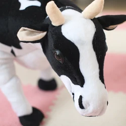 Crianças brinquedo de pelúcia simulação leite vaca bebê crianças natal aniversário brinquedo recheado presente leite vaca animais