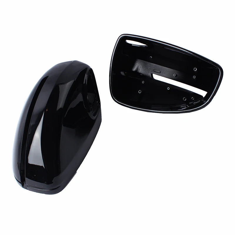 ABS black rearview mirror cover replacement car exterior accessories For Audi TT/TTS TTRS 8J R8 42 2007-2015 2pcs/set