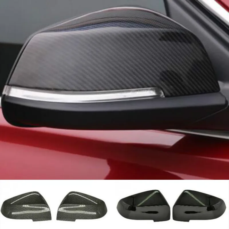 

Carbon Fiber Style Car Side Mirror Cover Rearview Mirrors Trim For BMW 5 6 7 Series F01 F02 F06 F12 F10 F18 2014 2015 2016