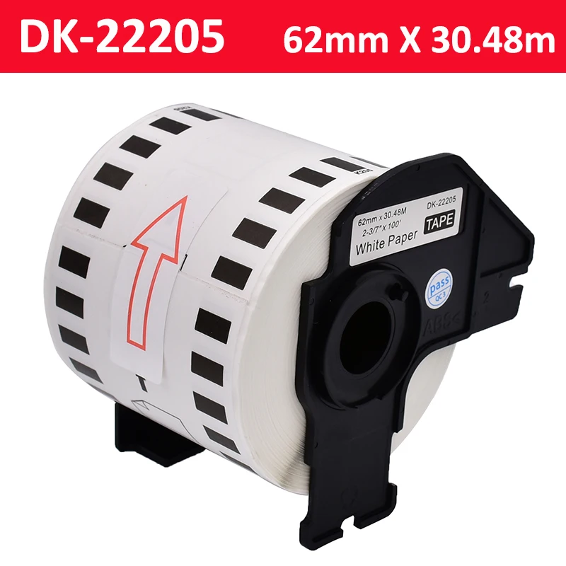 Thermal Paper DK-22205 DK22205 Label DK-2205 DK2205 used for Brother Label Maker QL-580N, QL-650TD