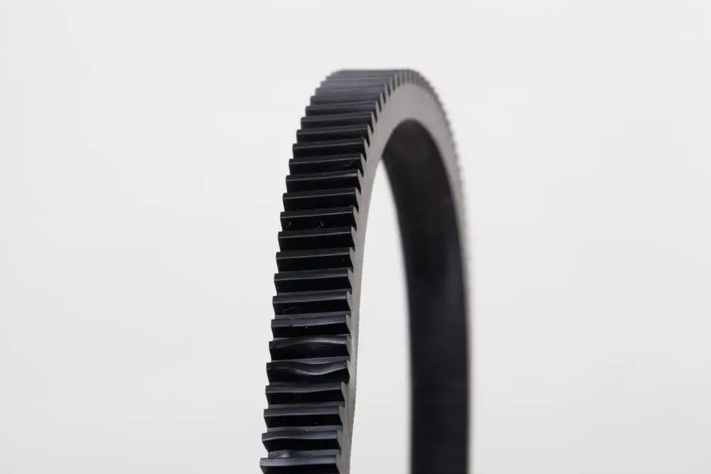 ปรับยืดหยุ่นเข็มขัดเกียร์ w/มือสำหรับกล้อง DSLR Follow Focus Zoom เลนส์อลูมิเนียมเลนส์ ABS