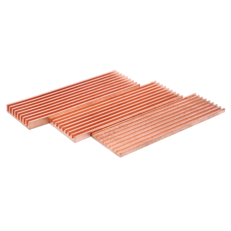 Pure Copper Heatsink Cooler Heat Sink Thermal Conductive Adhesive for M.2 2280 PCI-E NVME SSD