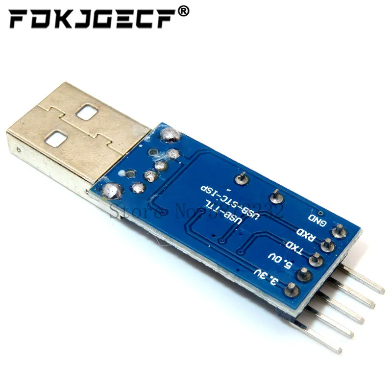 Imagem -02 - Placa Adaptadora Pl2303 Usb para Rs232 Ttl Placa Microcontroladora Pl2303hx Stc com 10 Peças