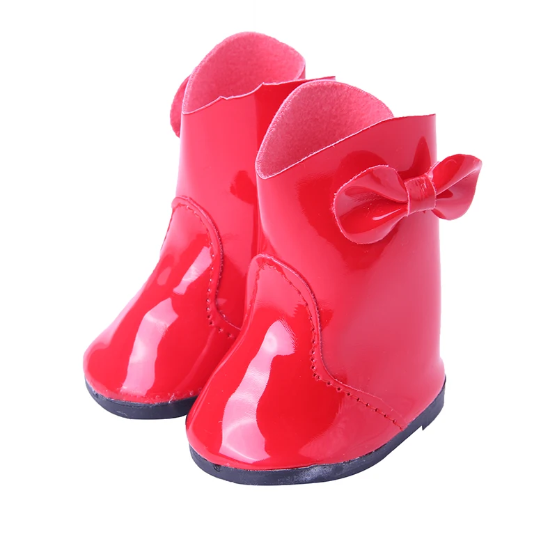 9 conjunto de sapatos de boneca botas adequadas para o outono & inverno para 18 Polegada e recém nascido bebê geração de aniversário da menina brinquedo presentes