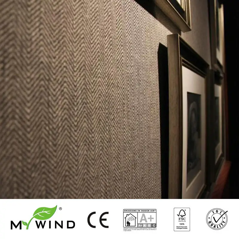 

MYWIND Modern Brown Wallcovering Luxury Design Paper Weave WallPaper Rolls For Hone Office Decor