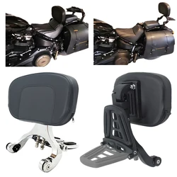 Black Seat Backrest Multi-Purpose Driver Passenger Backrest For Harley Dyna Softail Breakout Sportster 1200 Touring Road King