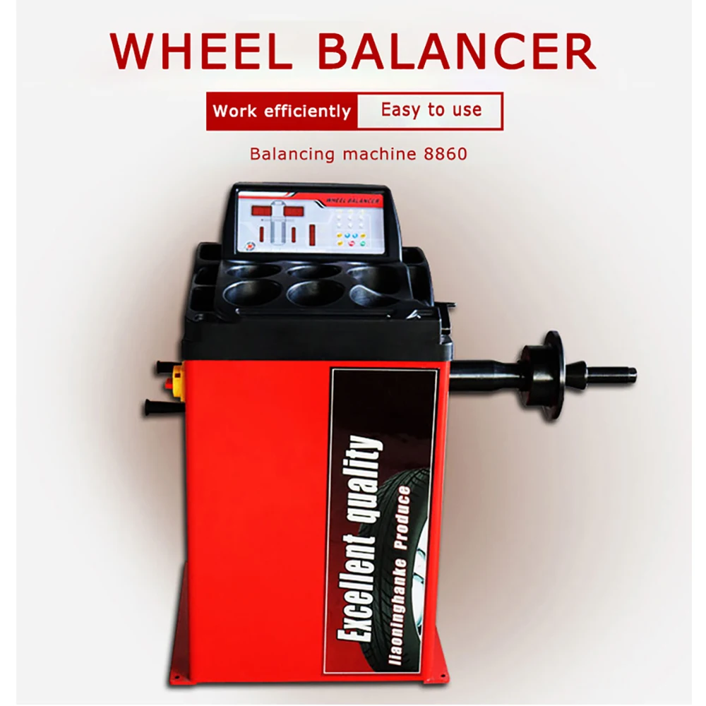 220W 250W Automobile Wheel Balancer Car Universal Tire Balancer With Self-Diagnosis And Self-Correction Functions Repair Tool