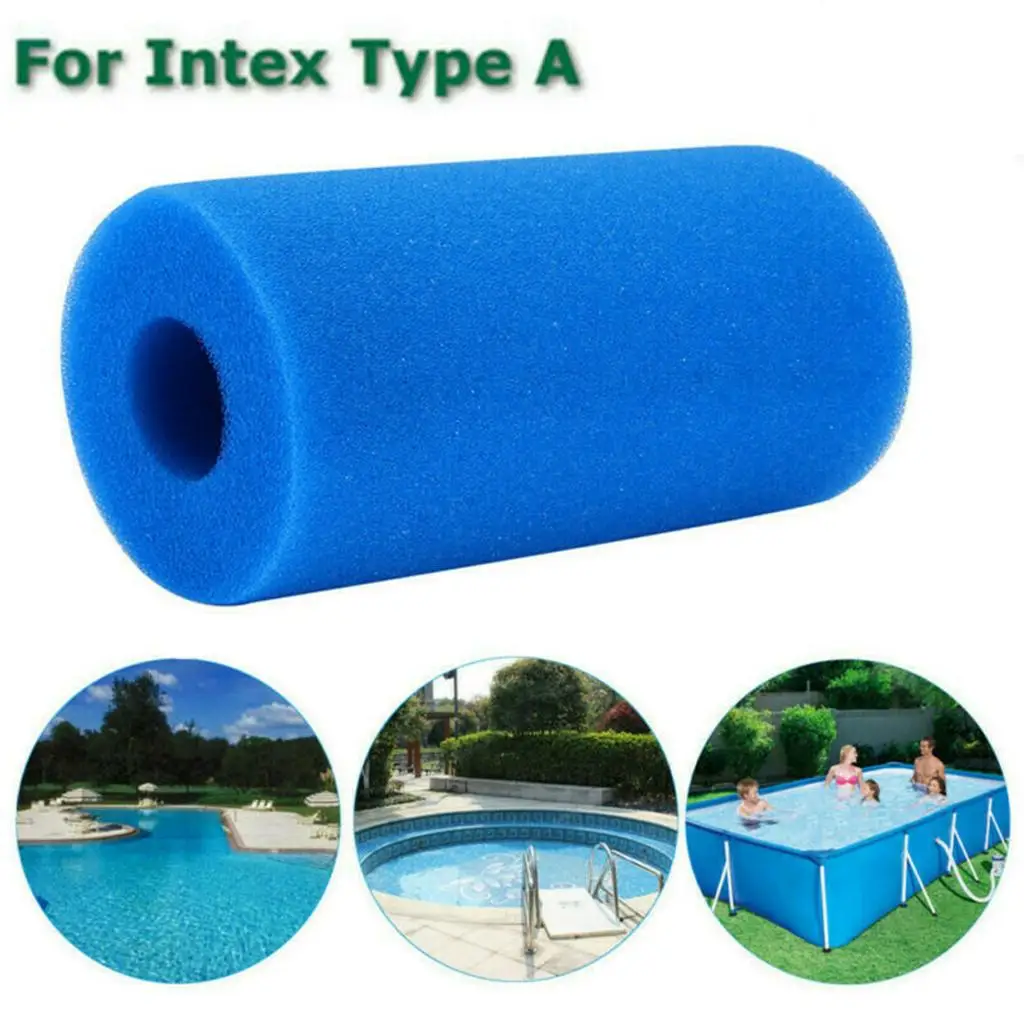 Bomba de filtros lavable reutilizable para piscina, suministros de limpieza, equipo para Intex tipo A, repuesto para piscinas sobre el suelo