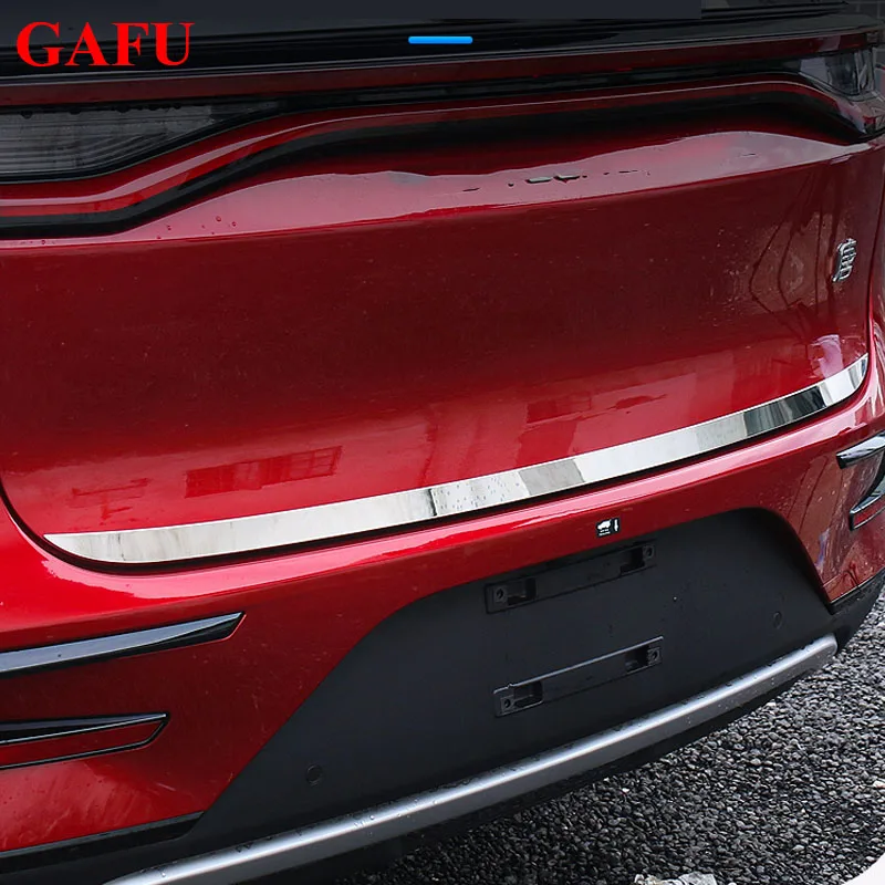 Stainless Steel Back Door Tailgate Trim for BYD TANG 2021 2020 2019 2018 Accessories Tail Gate Door Strip Car Sticker